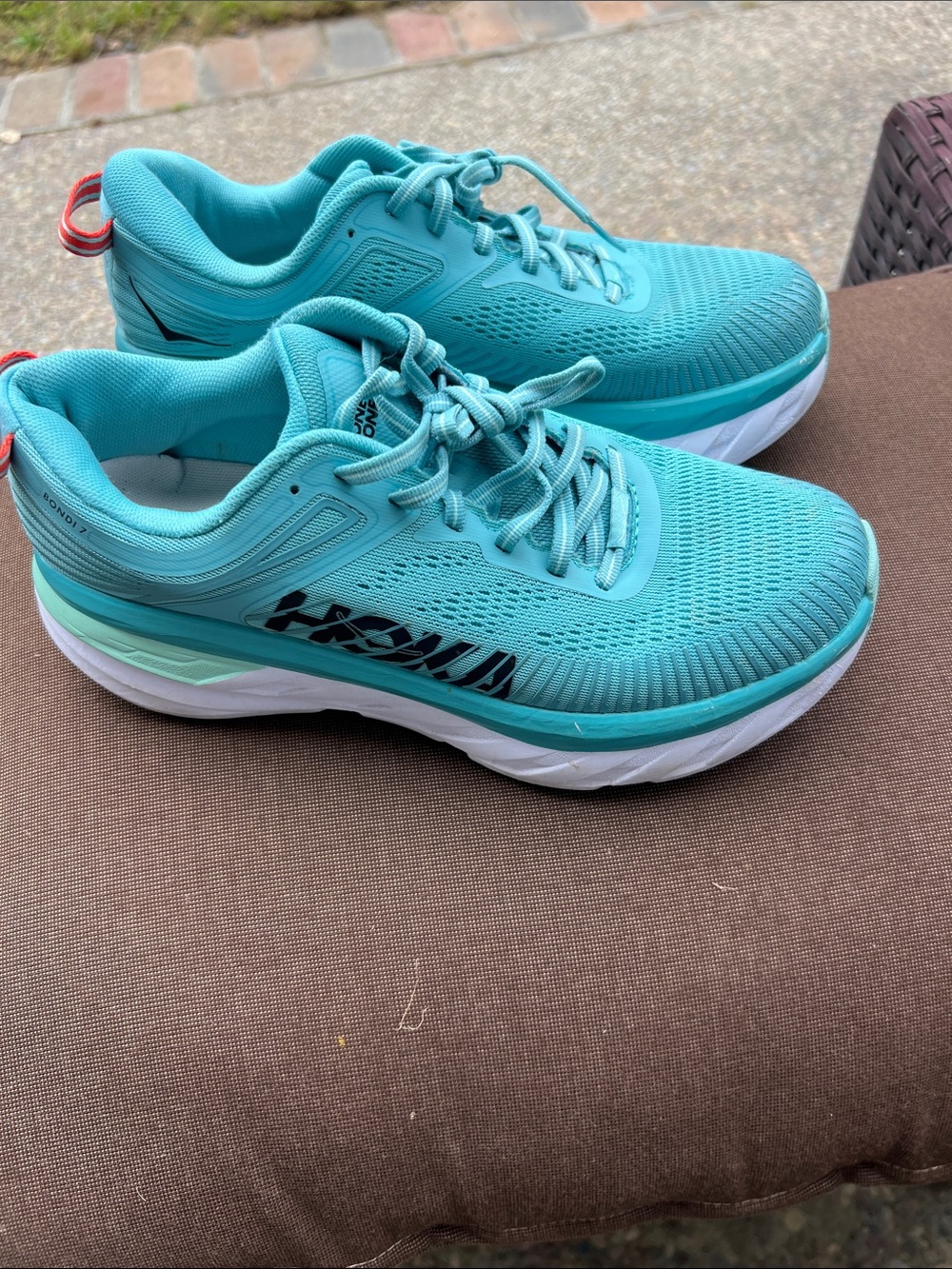 Hoka Women's Athletic Shoes in Teal with White Midsole